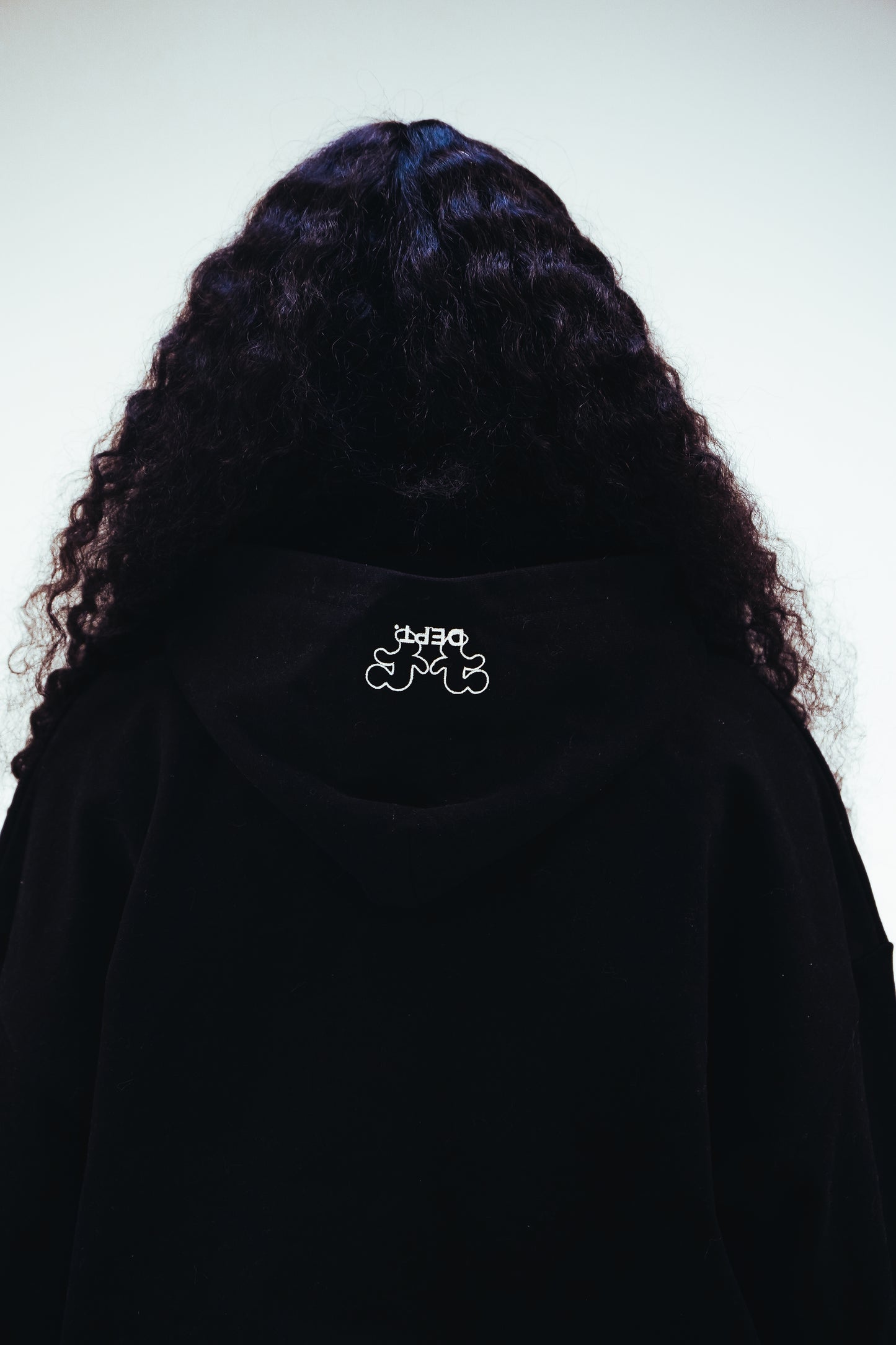 Black "GENESIS" Fleece Hoodie